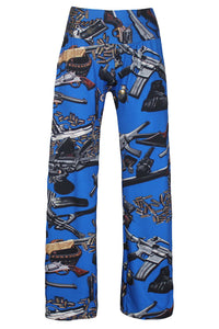 Sexy Weapons Caches Cool Print Women Palazzo Pants