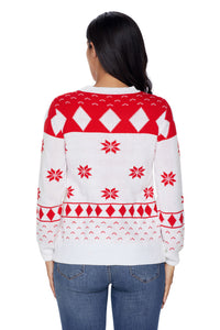 Sexy White 3D Christmas Sweater