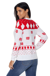 Sexy White 3D Christmas Sweater