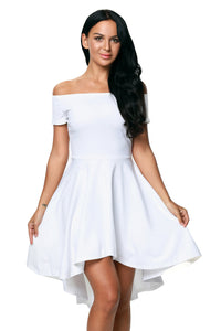 Sexy White All The Rage Skater Dress