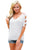 Sexy White Cold Shoulder Ruched Sides T-shirt