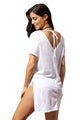 Sexy White Cozy Short Sleeves T-shirt Cover-up