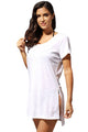 Sexy White Cozy Short Sleeves T-shirt Cover-up