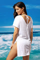 Sexy White Cozy Short Sleeves T-shirt Cover-up