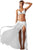 Sexy White Elegant Mesh Maxi Skirt
