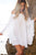 Sexy White Ethereal Chiffon Mini Dress