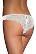 Sexy White Lace Crotchless Knicker