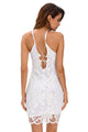 Sexy White Lace Floral Luxe Party Dress