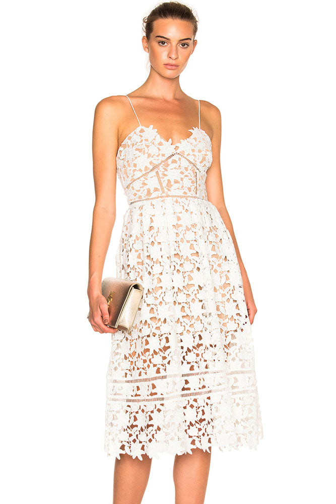 sachin and babi light blue dress Sexy White Lace Hollow Out Nude Illusion Party Dress – SEXY AFFORDABLE  CLOTHING