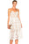 Sexy White Lace Hollow Out Nude Illusion Party Dress