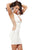 Sexy White Lace up Bodycon Mini Dress