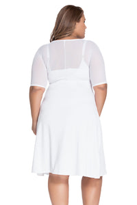 Sexy White Plus Size Sugar and Spice Dress