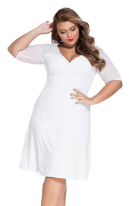 Sexy White Plus Size Sugar and Spice Dress