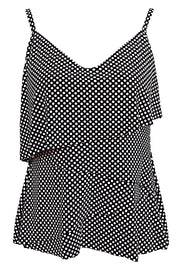 Sexy Black White Polka Dot Tankini Swim Top – SEXY AFFORDABLE CLOTHING