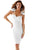 Sexy White Sexy Strappy Cutout Slim Midi Dress