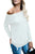Sexy White Women's Off Shoulder Tunic Top