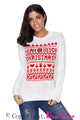 Sexy White YEAH BITCH CHRISTMAS Sweater