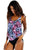 Sexy Wild Beach Ethnic Print 2pcs Tankini Swimsuit