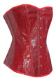 Sexy Wild Red Snakeskin Corset with Thong