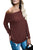 Sexy Wine Women's Off Shoulder Tunic Top