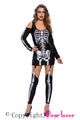 Sexy X-rayed Halloween Off-shoulder Skeleton Dress Costume