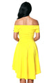 Sexy Yellow All The Rage Skater Dress