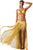 Sexy Yellow Elegant Mesh Maxi Skirt