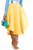 Sexy Yellow Making Waves High Waist Midi Skirt