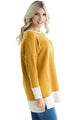 Sexy Yellow Two Tone French Terry Sweatshirt