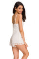 Spaghetti Straps White Lace Romper