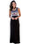 Stylish Aztec Print Sleeveless Black Maxi Dress