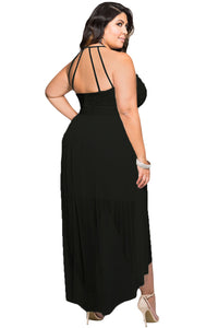 Stylish Black Lace Special Occasion Plus Size Dress