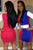 Stylish Sexy Multicolor Blocking Bodycon Dress