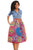 Vintage High Waist Africa Print A-lined Midi Skirt