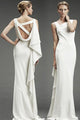 White Asymmetric Design Sexy Wedding Dress