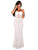 White Mermaid Lace Maxi Evening Gown