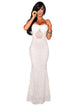 White Mermaid Lace Maxi Evening Gown