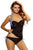 Women Black Blue Halter Neck Tankini Swimsuit