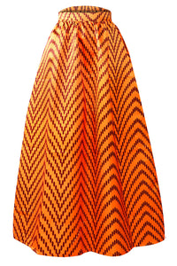 Deluxe African Print Maxi Skirt