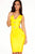 Yellow Supreme Celebrity Bandage Dress