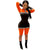 Neon Striped Long Sleeve Mandarin Collar Jumpsuit #Long Sleeve #Knee-Length #Mandarin Collar SA-BLL55597-1 Women's Clothes and Jumpsuits & Rompers by Sexy Affordable Clothing