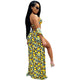 Chic Lace-up Lemon Printed Polyester Two-piece Swimwears(With Cover-Ups) #Printed #Lace-Up SA-BLL3221 Sexy Lingerie and Bra and Bikini Sets by Sexy Affordable Clothing