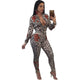 Brya Leopard Print Mix Floral Print Two Piece Set #White #Two Piece Set SA-BLL2097-2 Sexy Clubwear and Pant Sets by Sexy Affordable Clothing