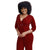 Deep-V Pearl Striped Cropped Sleeve Jumpsuit #V-Neck #Striped SA-BLL55618-3 Women's Clothes and Jumpsuits & Rompers by Sexy Affordable Clothing