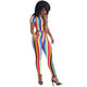 Easy To Love Colorful Striped Pant Set #Two Piece #Hooded #Striped SA-BLL282736 Sexy Clubwear and Pant Sets by Sexy Affordable Clothing