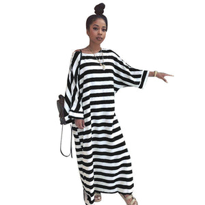 Lazy & Lovely Striped Print Linen Dress #Striped #Print SA-BLL51475-3 Fashion Dresses and Maxi Dresses by Sexy Affordable Clothing