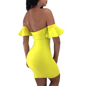 Sexy Sweetheart Bandage Bodycon Dress With Details #Yellow #Strapless #Bandage SA-BLL282477-1 Fashion Dresses and Bodycon Dresses by Sexy Affordable Clothing