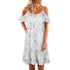 Women Summer Boho Party Beach Chiffon Short Mini Dress #White #Boho