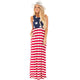Womens Casual Sleeveless Flag Print Stars And Stripes Maxi Dress #Sleeveless #Stripe #Print SA-BLL51146 Fashion Dresses and Maxi Dresses by Sexy Affordable Clothing