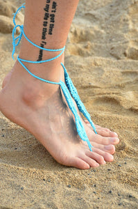 Blue Beach Fashion Crochet Barefoot Sandals  SA-BLL98002-3 Accessories and Sexy Anklets by Sexy Affordable Clothing